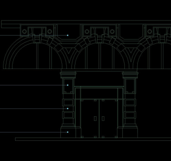 门大样详图cad图纸