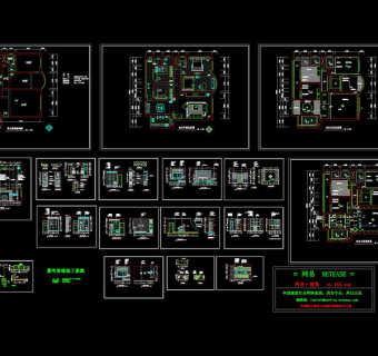 四房两厅豪华家装cad图纸