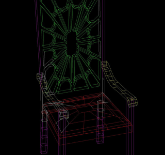 椅子素材模型cad图