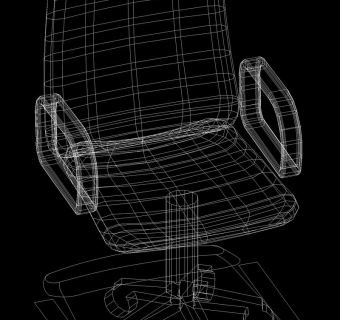 靠背座椅cad图稿