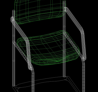 靠背座椅cad素材