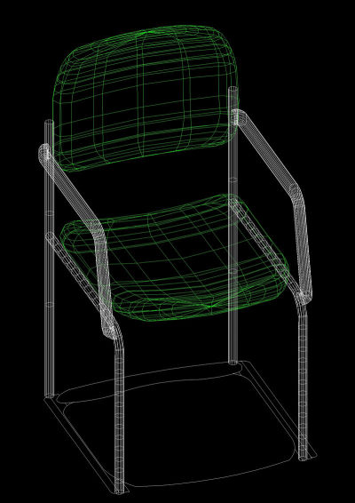 靠背座椅cad素材