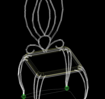 椅子cad模型设计