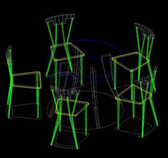 餐桌素材cad模型