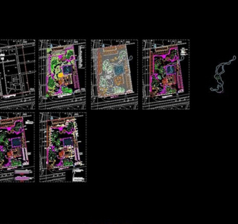 农业生态园CAD图纸