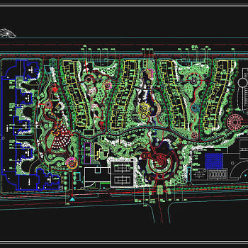 综合小区cad景观素材