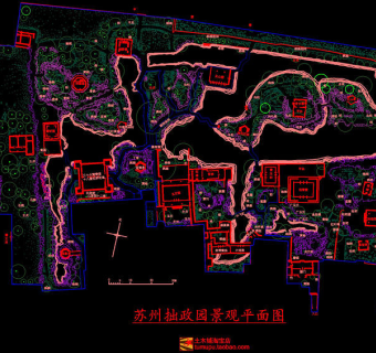 拙政园cad图纸