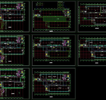 大学图书馆建筑方案cad图纸