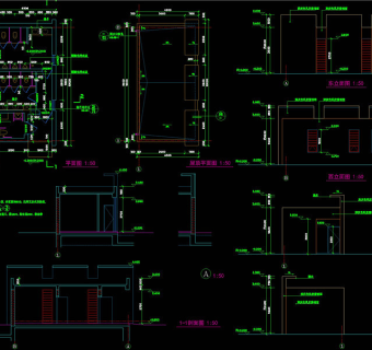 公共卫生间CAD图纸