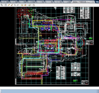 二道江发电厂三期脱硫施工平面cad规