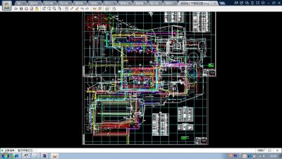 二道江发电厂三期脱硫施工平面cad规