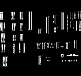 CAD罗马小柱图片