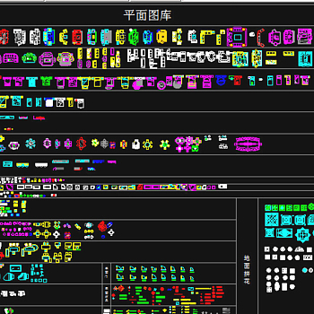 cad室内室外平面素材图片