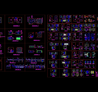 某宾馆室内改造工程竣工立面图CAD图纸