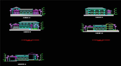 幼儿园cad立面
