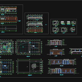 体育馆设计全套图纸CAD图纸