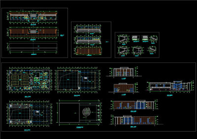 体育馆设计全套图纸CAD图纸