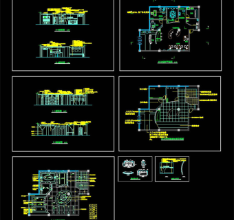 广告公司室内设计装修图CAD图纸