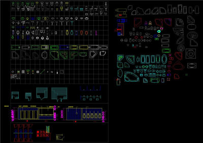 洁具合集施工图CAD图纸