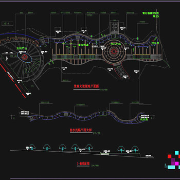 景观大道CAD景观图纸