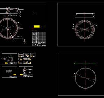 风机阀门CAD机械图纸
