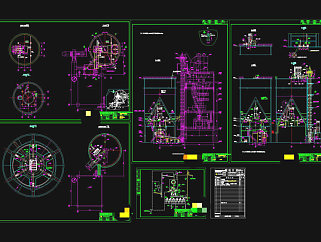 均化库提升机施工方案图CAD机械图纸