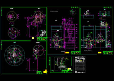 均化库提升机施工方案图CAD机械图纸