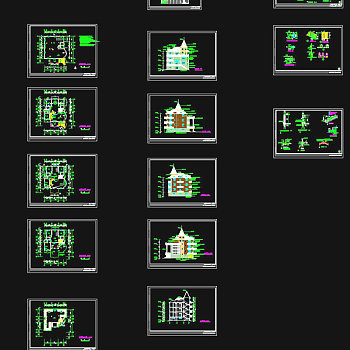 建施图全套CAD图纸