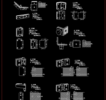 cad浴室玻璃架子