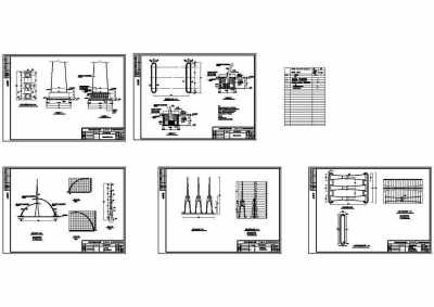 CAD绿洲东南门图纸