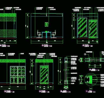 cad之公司办公场所布置设计图片