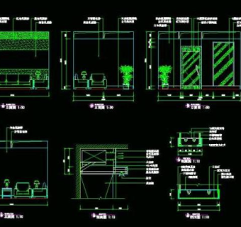 cad之公司办公场所布置设计图片
