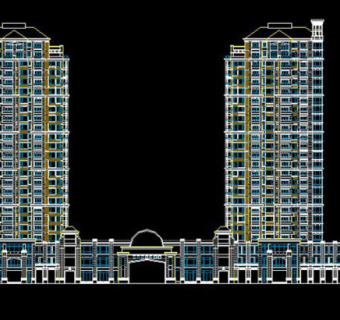 高层住宅楼建筑CAD图