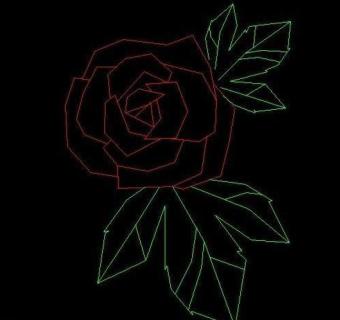 cad玫瑰图片
