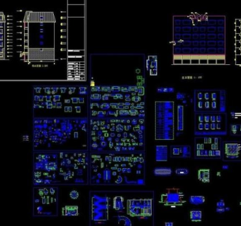 cad常见室内设计模块图片