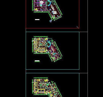 市中心购物中心cad设计图图片