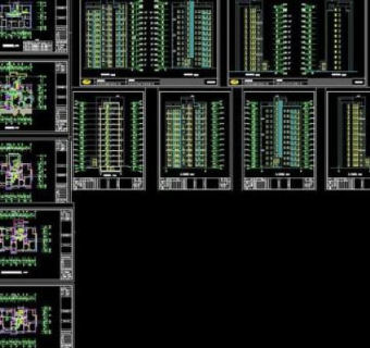 高层住宅建筑cad设计图图片