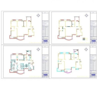 室内装修小户型cad平面图图片