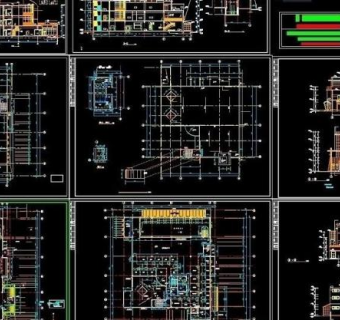 昆山会所cad图图片