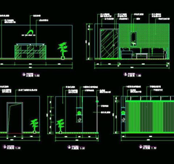 cad之公司办公场所布置设计图片