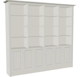 欧式书柜实体cad图图片