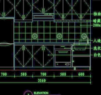 cad设计之厨房图片