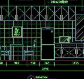 cad设计之厨房图片