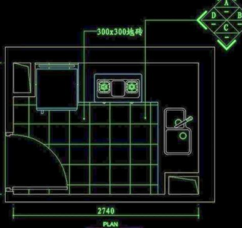 cad设计之厨房图片