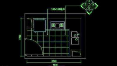 cad设计之厨房图片