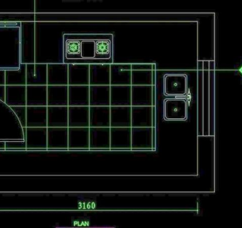cad设计之厨房图片