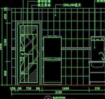 cad设计之厨房图片