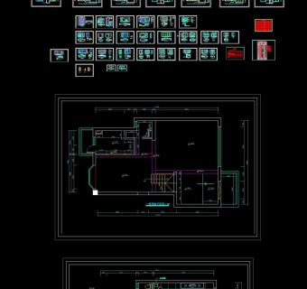 别墅装修全套CAD施工图