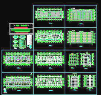 6层住宅施工图CAD图纸免费下载