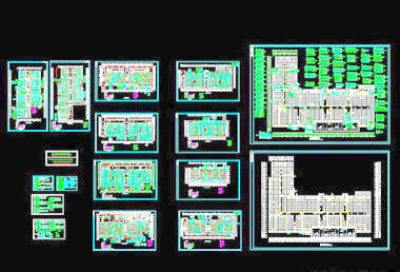 大型商场消防图纸CAD详图经典实例